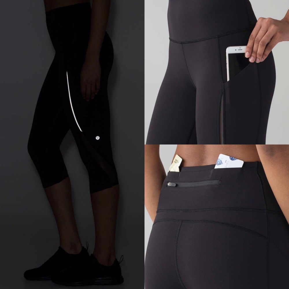 Lululemon Pace Perfect Crop (17") size 4